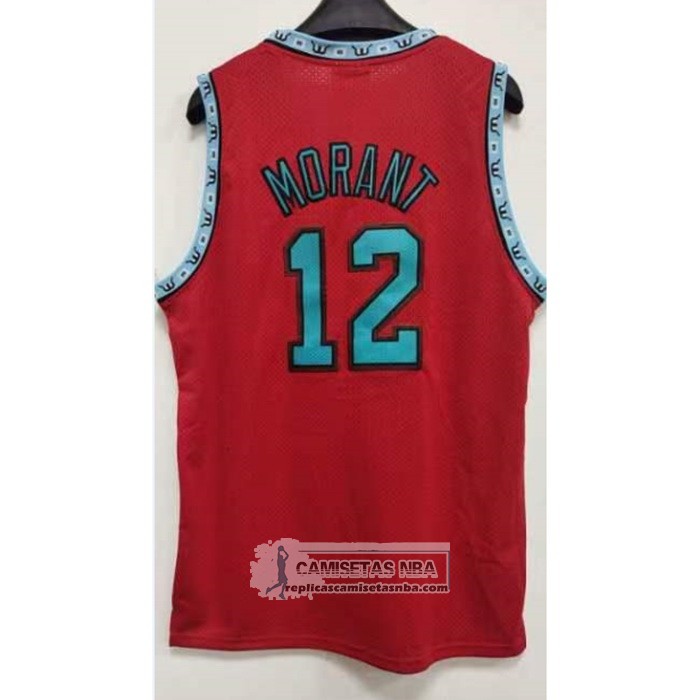 Camiseta Memphis Grizzlies Ja Morant NO 12 Mitchell & Ness 1998-99 Rojo